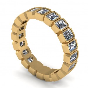 Diamond Emerald Eternity Ring 1.50Ctw