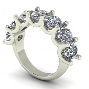 Diamond Oval Anniversary Ring 2.90Ctw