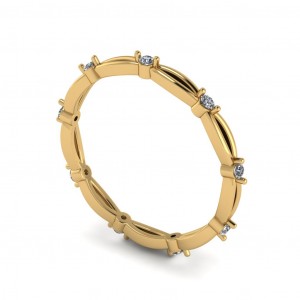 Diamond Round Cut Eternity Ring 0.15Ctw