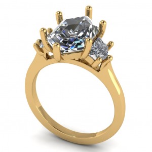 Hexagon Cadillac Engagement Ring