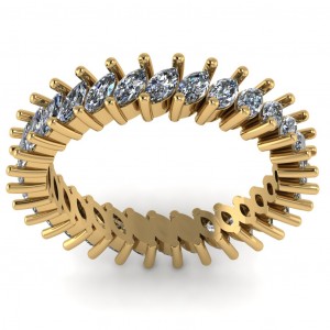 Diamond Marquise Diagonal Eternity Ring 1Ctw