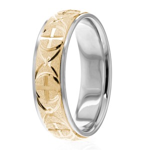 6.5mm Wide Christian Wedding Ring