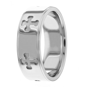 8mm Wide Christian Wedding Ring