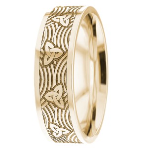 7mm Wide Trinity Wedding Band