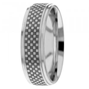 Laser Engraved Wedding Ring TL2025