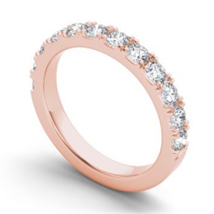 Diamond Round Cut Anniversary Ring 1Ctw