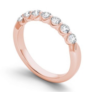 Diamond Round Cut Anniversary Ring 0.50Ctw