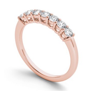 Diamond Round Cut Anniversary Ring 0.50Ctw