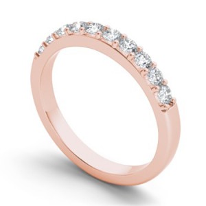 Diamond Round Cut Anniversary Ring 0.45Ctw