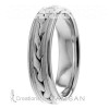 6mm Braided Wedding Ring HM7018