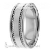 Flat Ropes Wedding Band HM7030