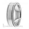 Flat Rope Wedding Band HM7062