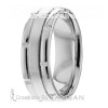 Flat Handmade Wedding Band HM7074