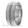 Hammered Rope Wedding Band HM7168