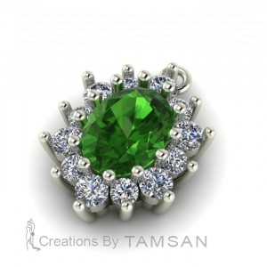 Oval Cluster Pendant