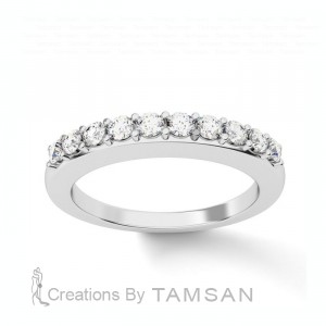Diamond Round Cut Anniversary Ring 0.30Ctw