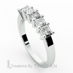 Diamond Anniversary Ring 0.80Ctw