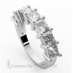 Diamond Princess Anniversary Ring 1.85Ctw
