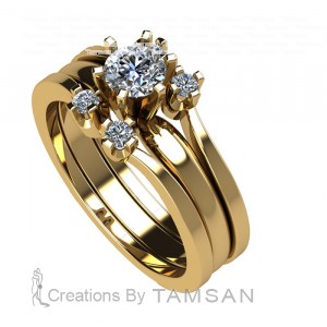 Diamond Bridal Set 0.40Ctw