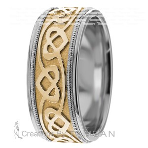 Celtic Heart Wedding Bands 7.50mm