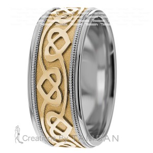 Celtic Heart Wedding Bands 7.50mm