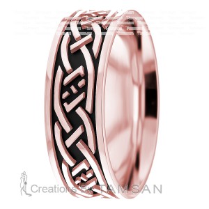 8mm Celtic Knot Wedding Ring