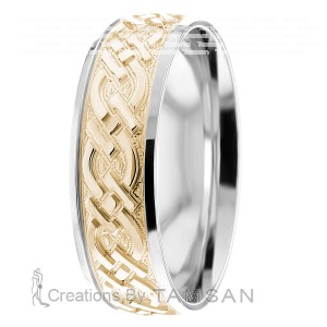 7mm Celtic Knot Wedding Ring