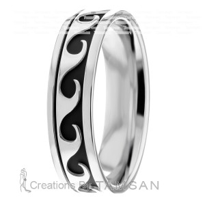 6mm Celtic Wave Wedding Ring