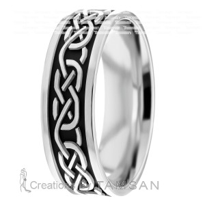 7mm Celtic Knot Wedding Ring