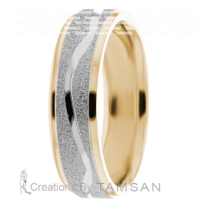 7mm Center Cut Wedding Bands