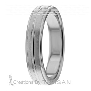 5mm Low Dome Wedding Ring