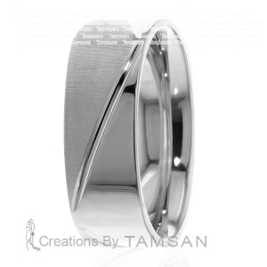 7mm Square Wedding Bands