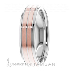 6mm Grooved Wedding Bands