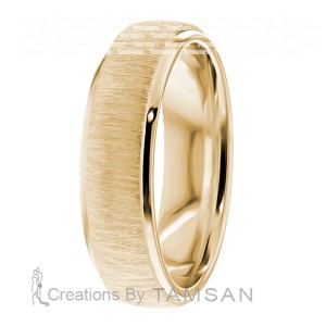 6mm Brushed Wedding Ring