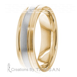 6mm Low Dome Wedding Bands