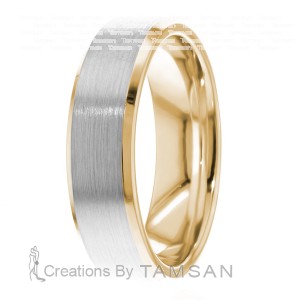 Beveled Edge 6mm Wedding Ring