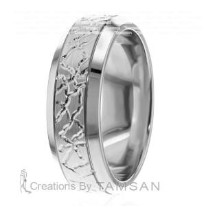 6.5mm Carved Wedding Ring