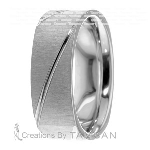 Soft Square 7mm Wedding Ring