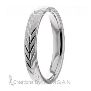 4mm Low Dome Wedding Ring