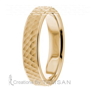 5mm Knurled Wedding Bands