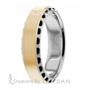 7mm Side Carved Wedding Ring