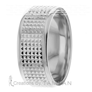 8mm Criss-Cross Wedding Ring