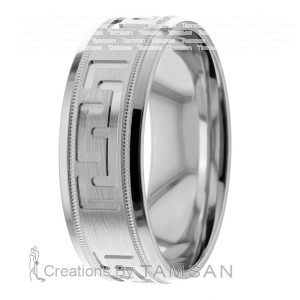 7.5mm Fancy Carved Wedding Ring