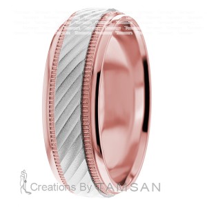 7mm Angled Wedding Ring