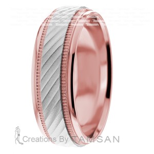 7mm Angled Wedding Ring