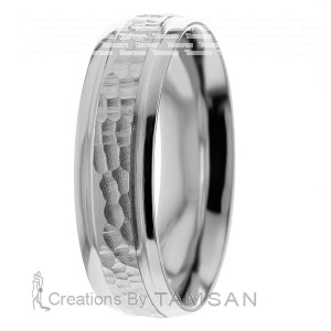 6mm Diamond Cut Wedding Ring