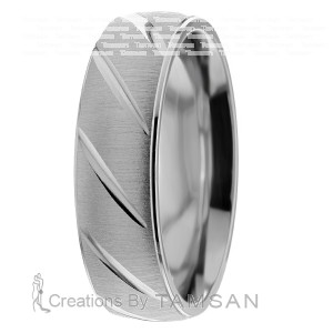6mm Brushed Wedding Ring
