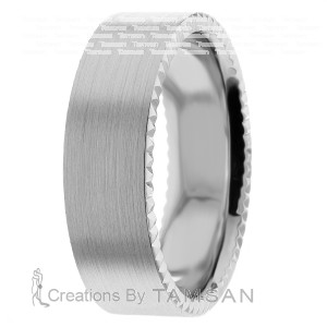 7mm Side Cut Wedding Ring