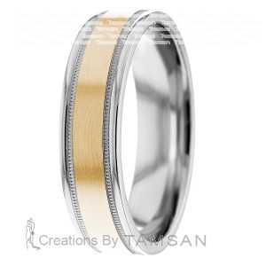 Classic 6mm Milgrain Wedding Ring