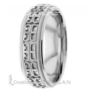 Low Dome 7mm wide Wedding Ring